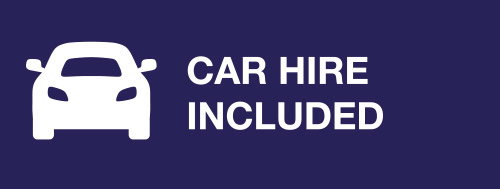 Car hire included