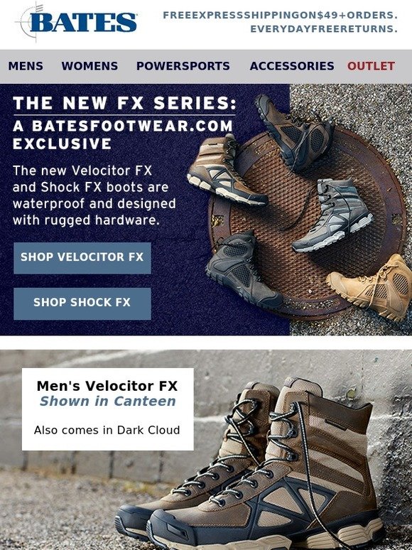 Bates Footwear: Introducing the New Bates FX Series | Milled