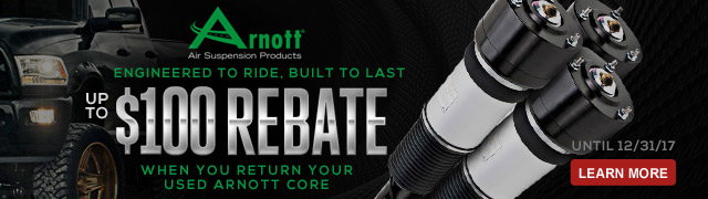 Arnott | Up to $100 REBATE when you return your used core to Arnott | Ends 12/31/17