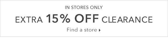 EXTRA 15% OFF CLEARANCE