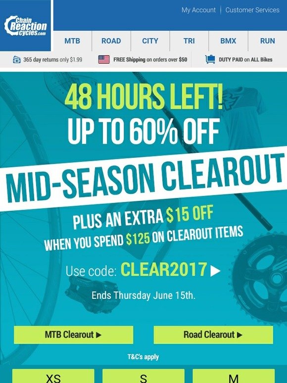 Chain Reaction Cycles Ending Soon ☹️ Milled