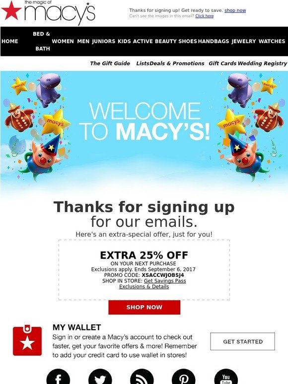 Macy's Credit Card 25 Off Open A Macy S Credit Card And