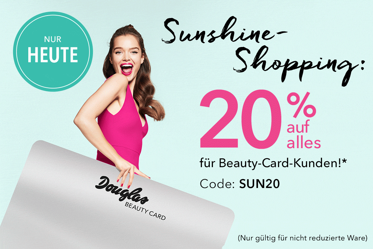 20 % auf alles für Beauty-Card-Kunden!*
