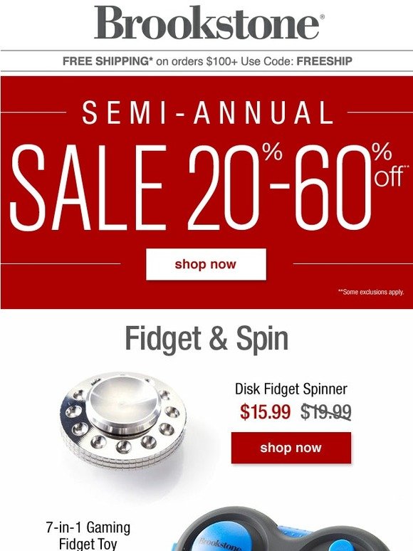 brookstone fidget spinner