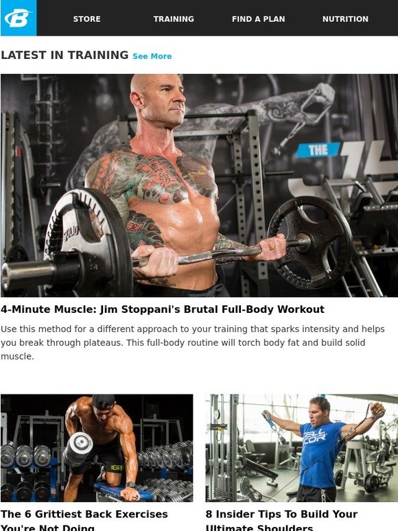 Stoppani's FullBody Workout Is Intense! Milled