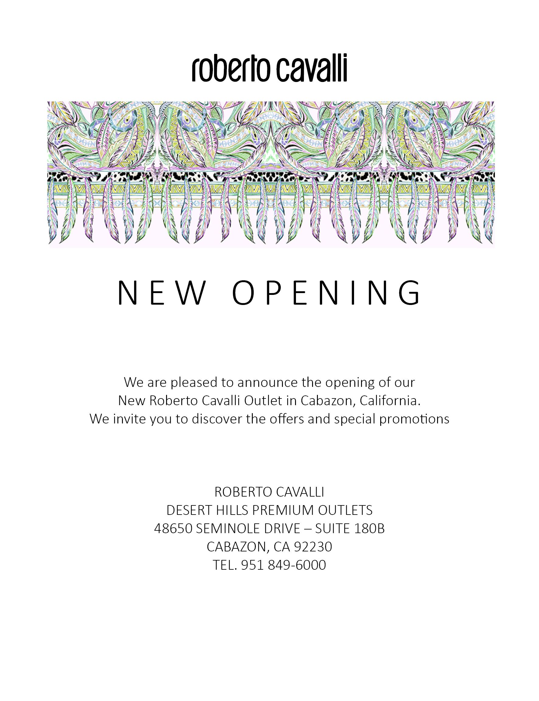 roberto cavalli outlet
