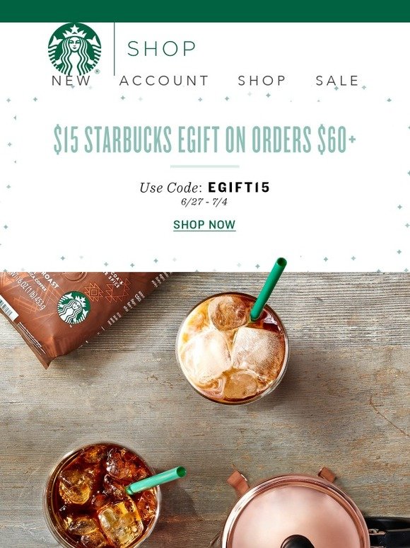 Starbucks Get your 10 Starbucks® eGift card Milled