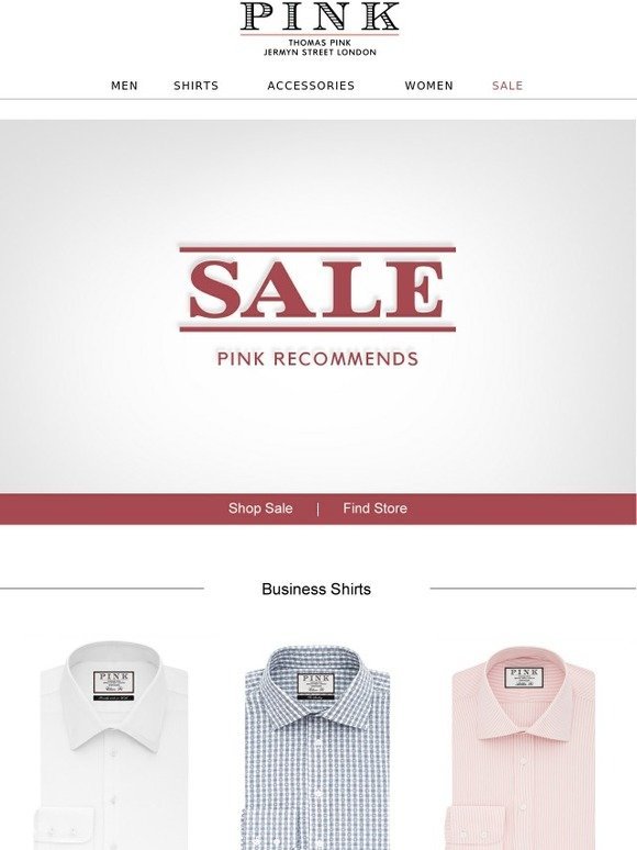 Thomas Pink: Sale | Pink Recommends ...