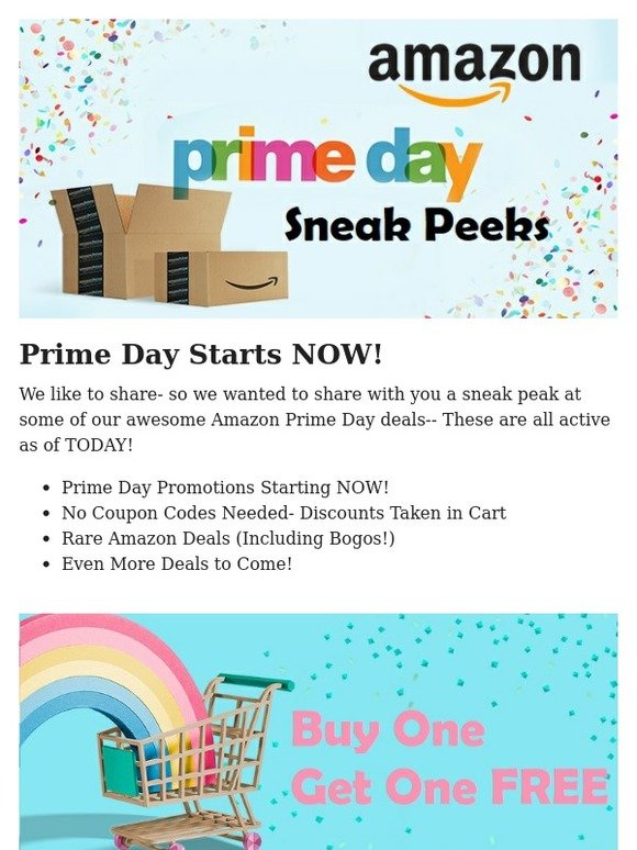 😳Prime Day Sneak Peek! Get A Head Start w/ All Deals Active TODAY!😳