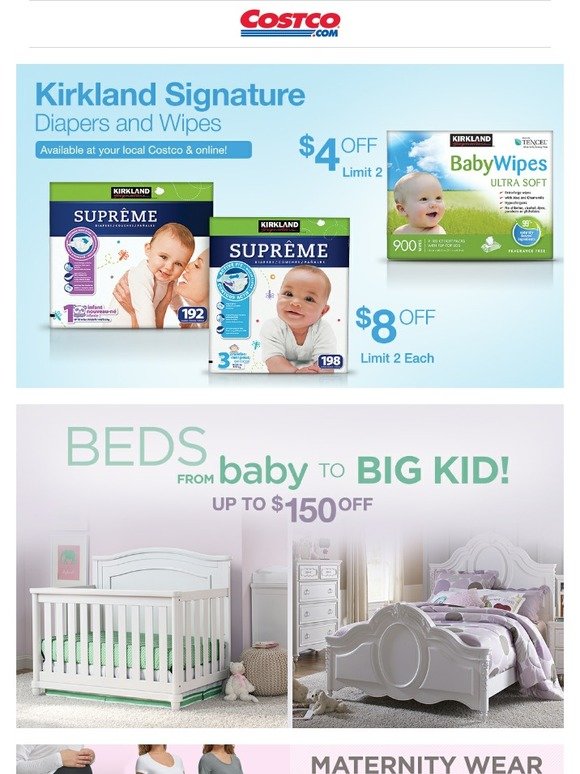 Costco Baby, Baby! Instant Savings on Diapers, Cribs & Beds, Toys and