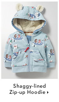 Shaggy-lined Zip-up Hoodie