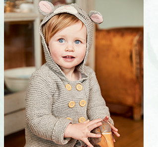 Fun Animal Knitted Jacket
