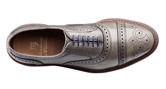 allen edmonds blue dainite