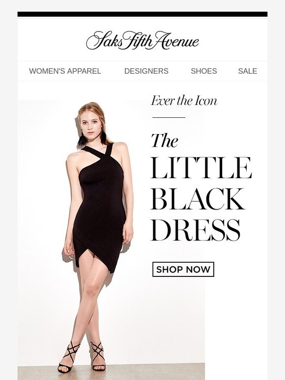 saks little black dress