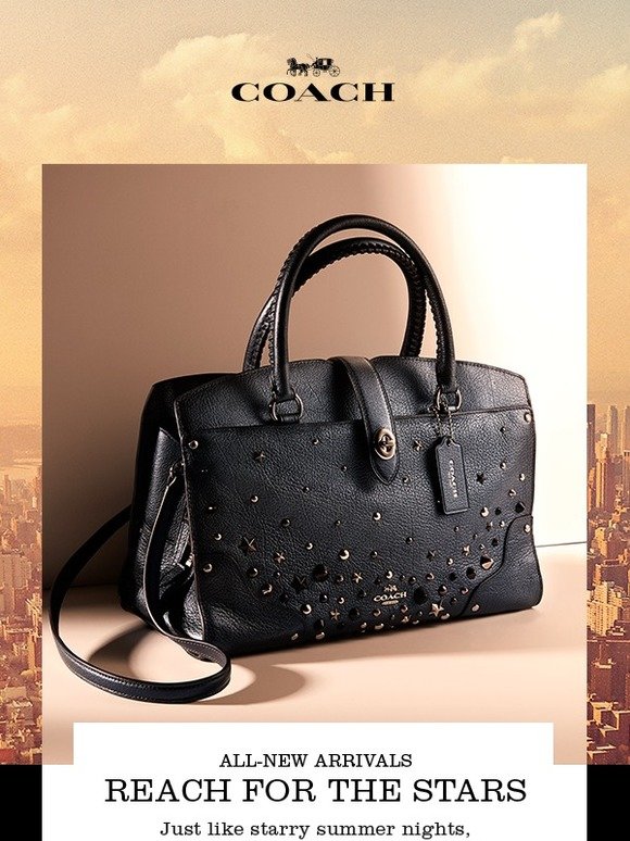 coach bag with stars