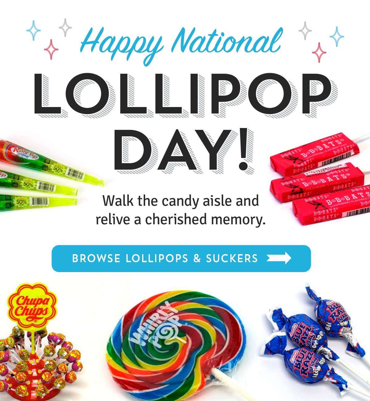 Old Time Candy Happy Lollipop Day! Milled