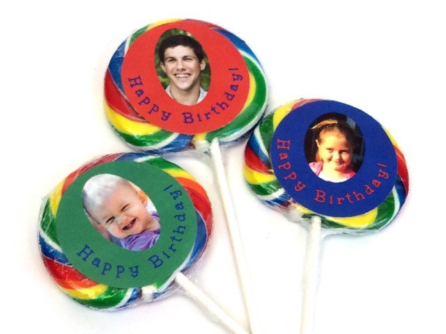 Personalized Birthday Whirly Pops