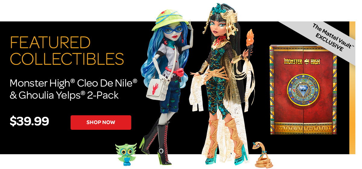 Mattel Vault™ Exclusive - Monster High® Cleo De Nile® & Ghoulia Yelps® 2-Pack - Shop Now