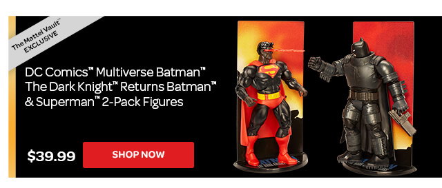 Mattel Vault™ Exclusive - DC Comics™ Multiverse Batman™ The Dark Knight™ Returns Batman™ & Superman™ 2-Pack Figures - Shop Now