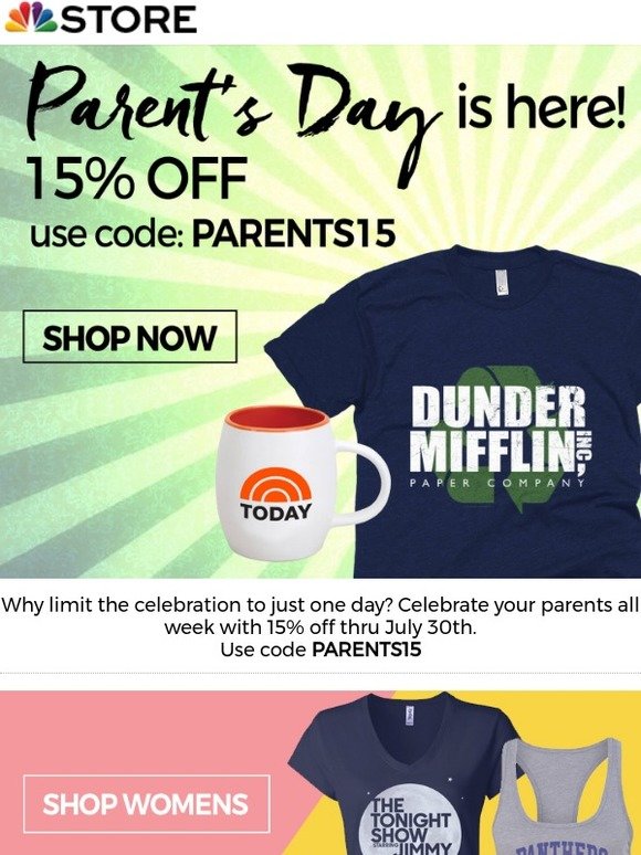 Celebrate Parent's Day with Savings!