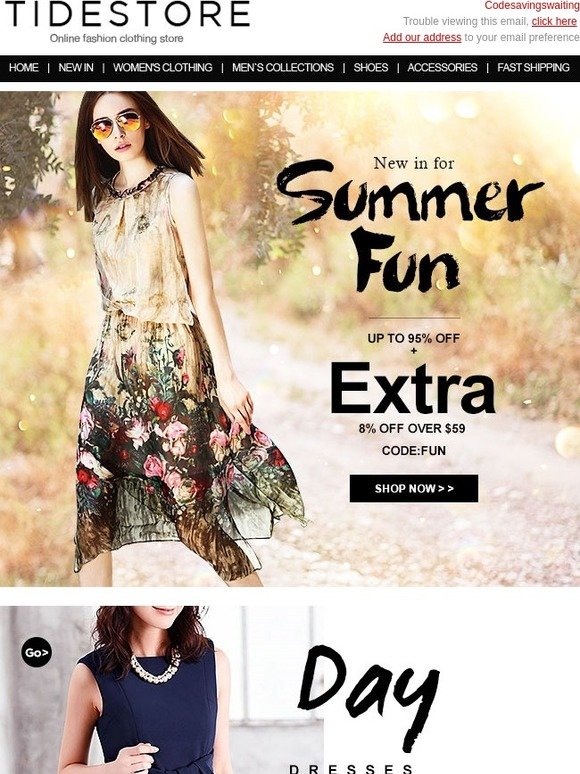New in prepared for summer fun