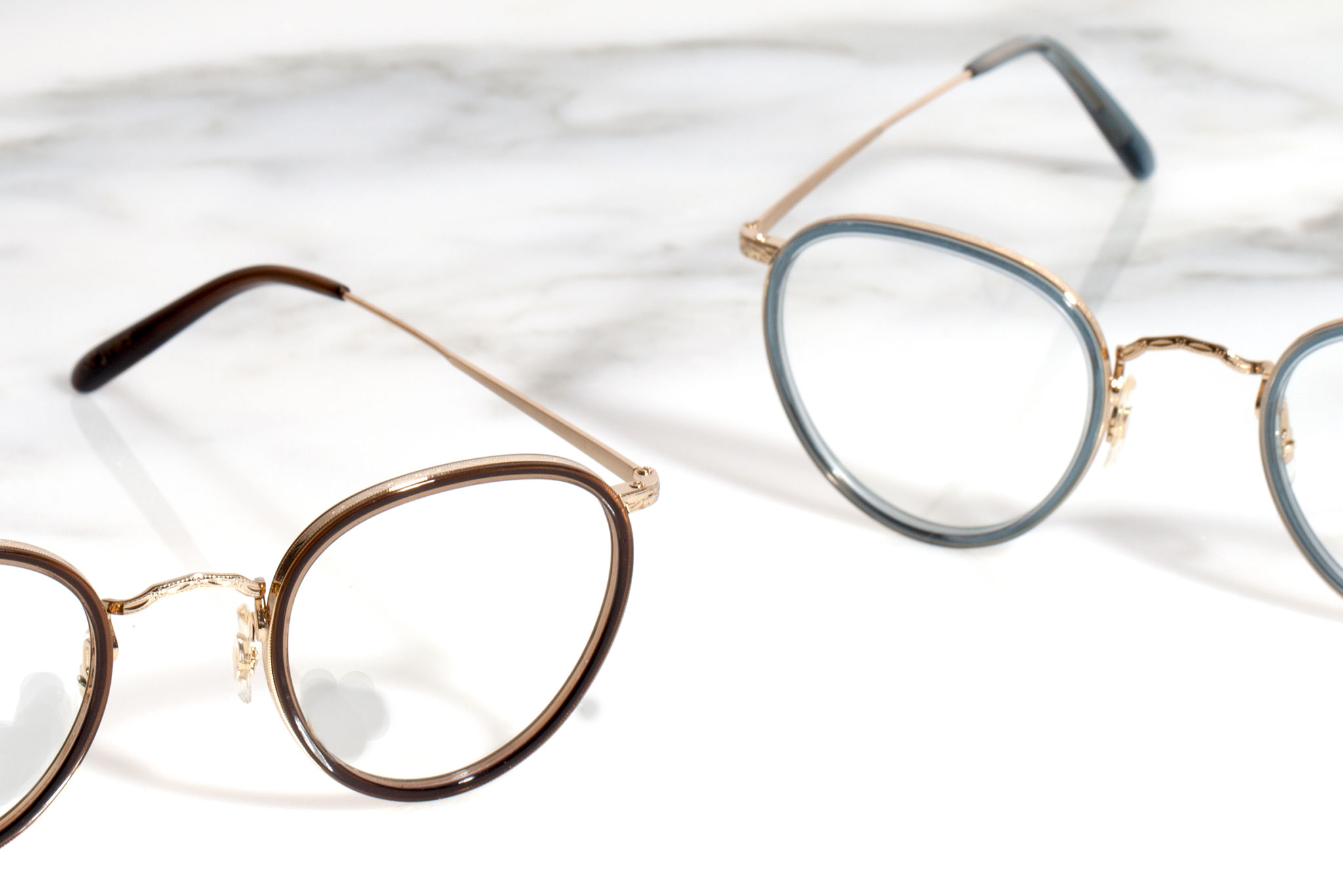 oliver peoples gold frame