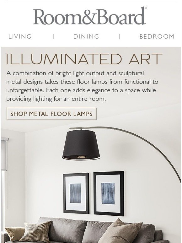 Room & Board: Light up a room with a sculptural floor lamp | Milled