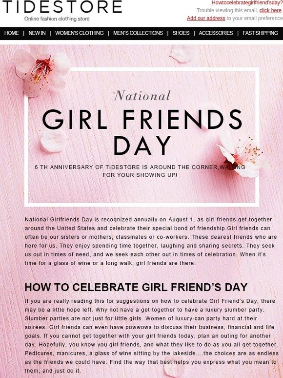 How much do you know about National Girlfriends Day?