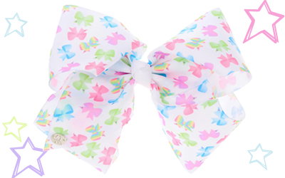 JoJo Siwa Large Multi-Coloured Bow Print Signature Hair Bow