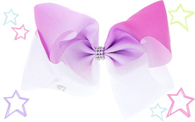 JoJo Siwa Large Purple & White Ombre Signature Hair Bow