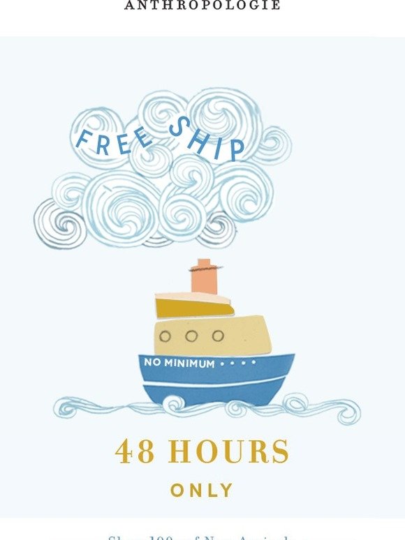 Anthropologie Free ship. All orders. Two days. Milled