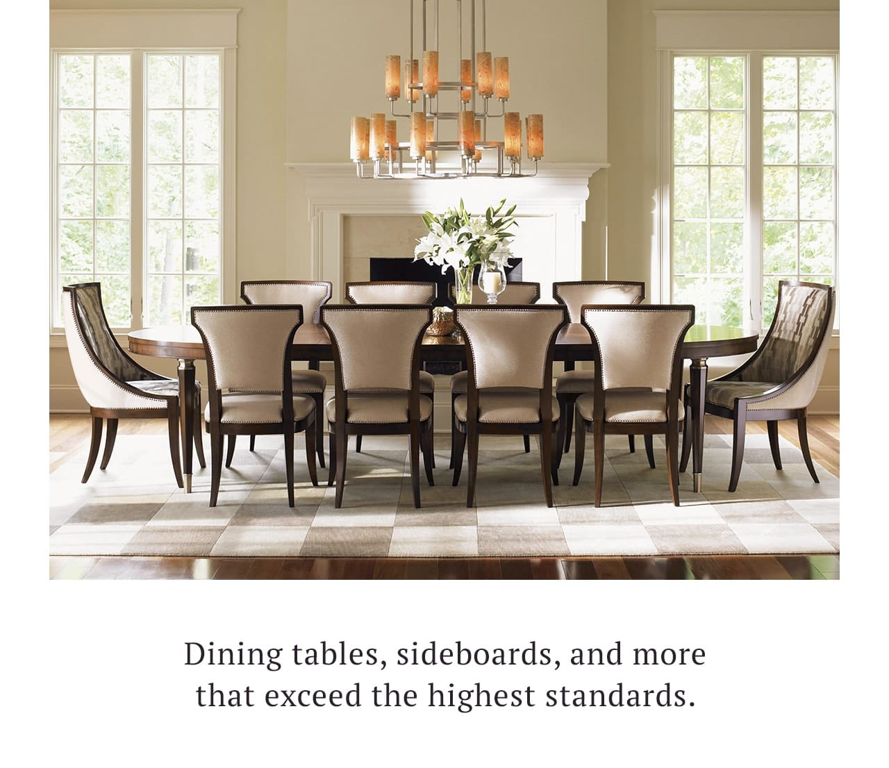 Perigold Premium dining furniture worth toasting, at Perigold. (Here