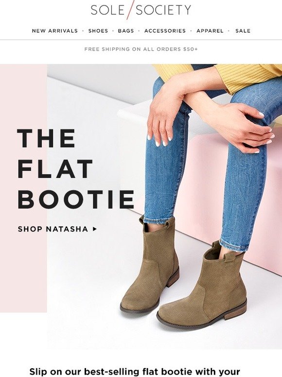 sole society natasha pull on booties