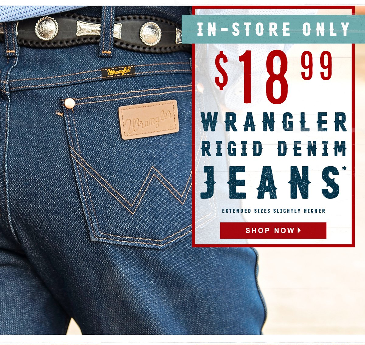 Cavender's: Buy One, Get One Half Off Wrangler Jeans | Milled