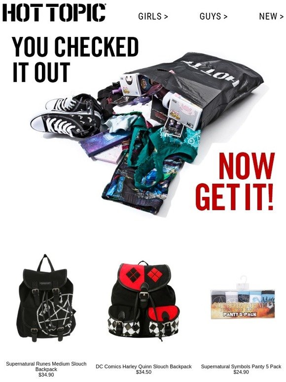 supernatural slouch backpack