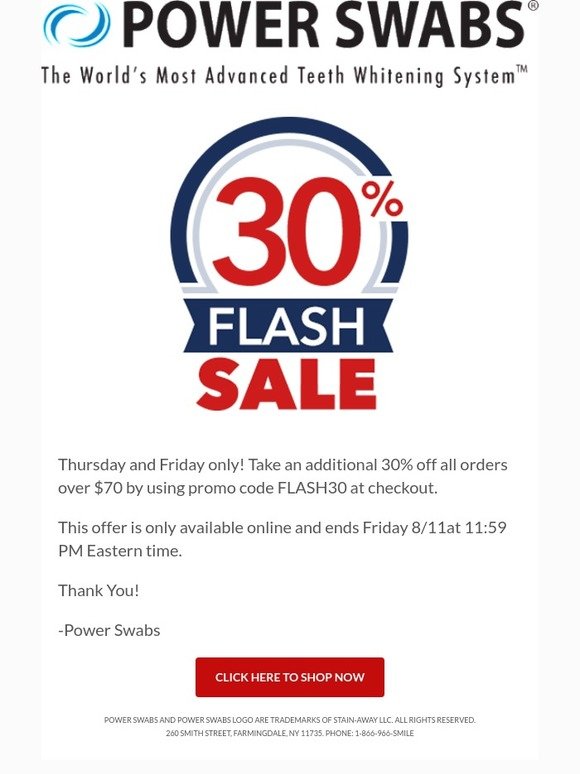 🔥 30% Flash Sale ends tomorrow