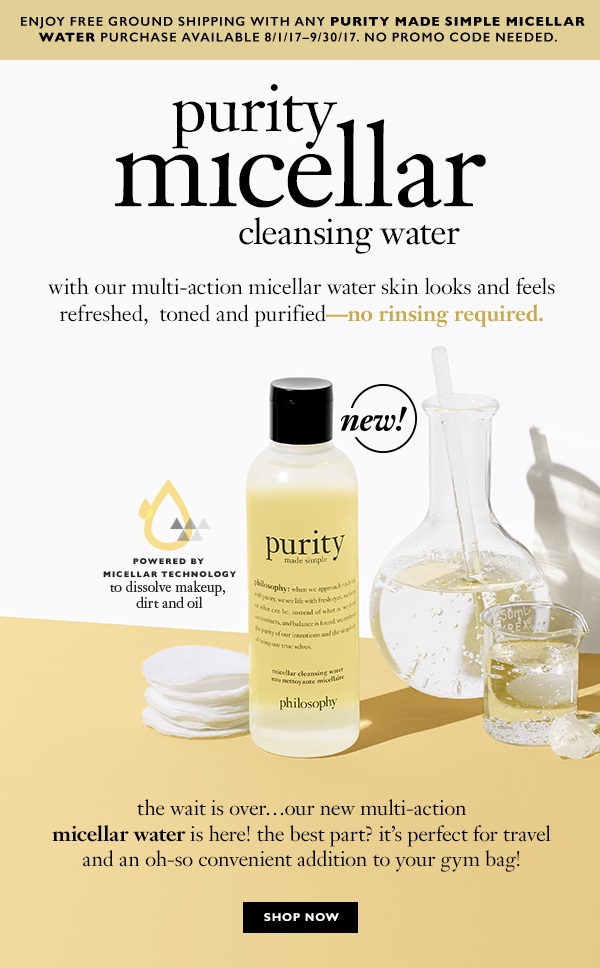 purity micellar water
