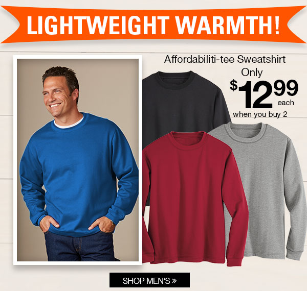 Haband: NEW: Men's & Women's Fleece Sweatshirts. Only $12.99 | Milled