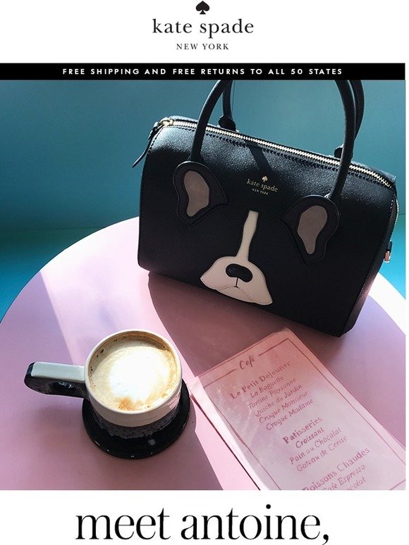 Kate Spade New York bags & french bulldogs... Milled