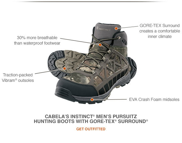 Cabela's Instinct® Men's Pursuitz Hunting Boots with GORE-TEX® Surround®