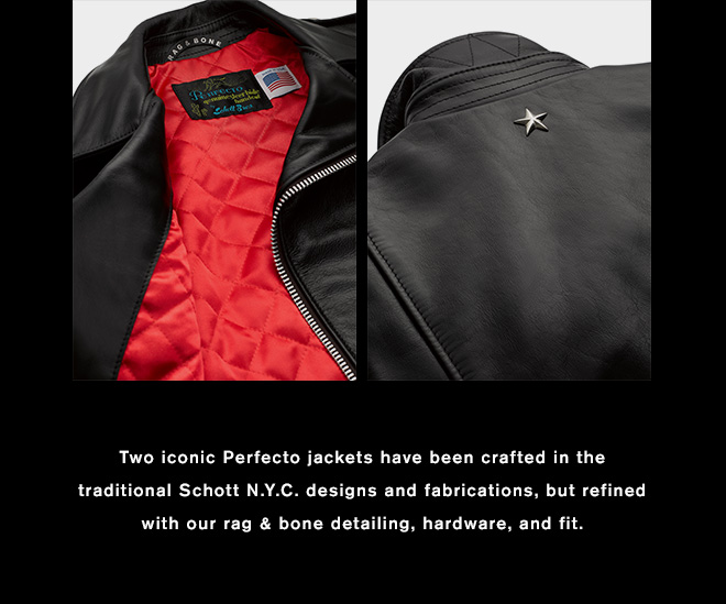 rag and bone schott leather jacket