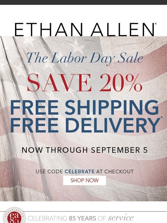 Ethan Allen Look what we’re giving away for Labor Day! Milled