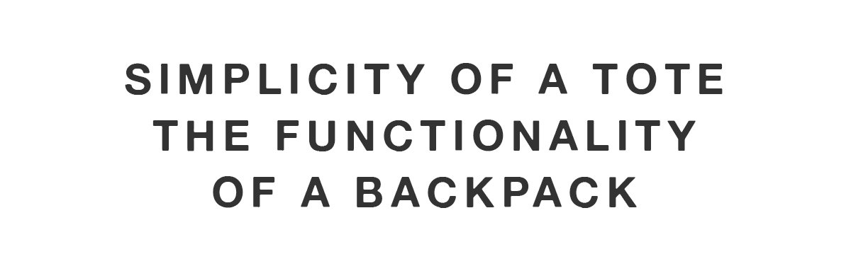 Tote bag and backpack in one
