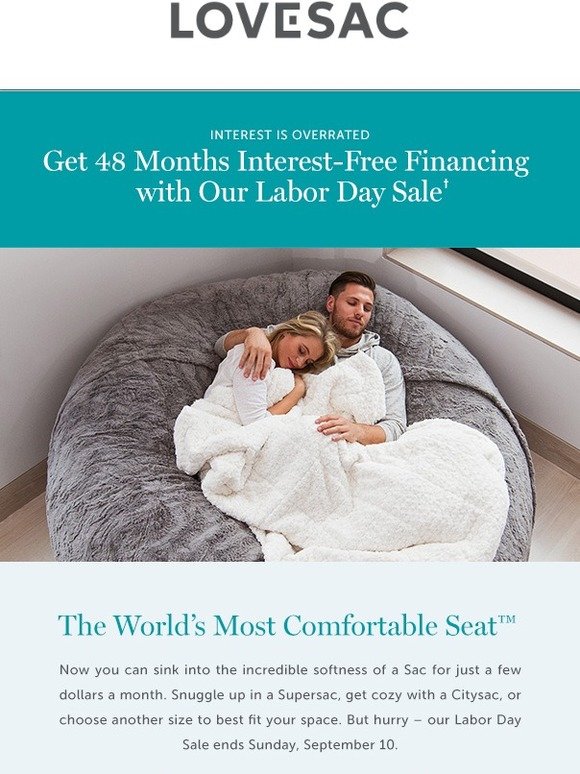 LoveSac Our Labor Day Sale Makes Comfort More Affordable Milled