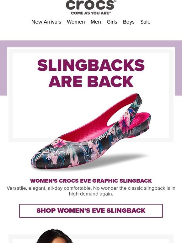 women's crocs eve slingback