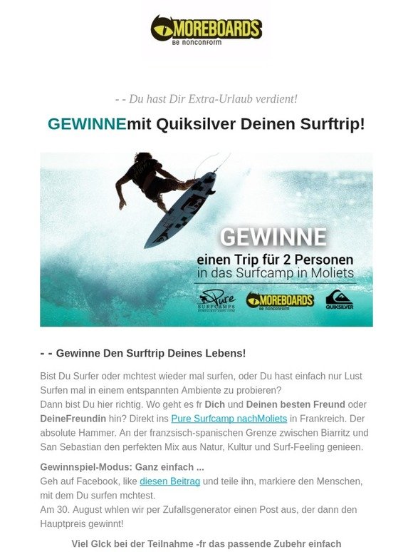 🌊🌊Gkanujxqbyi - Gewinne mit Quiksilver Den Surftrip Deines Lebens! 🌴 🌞