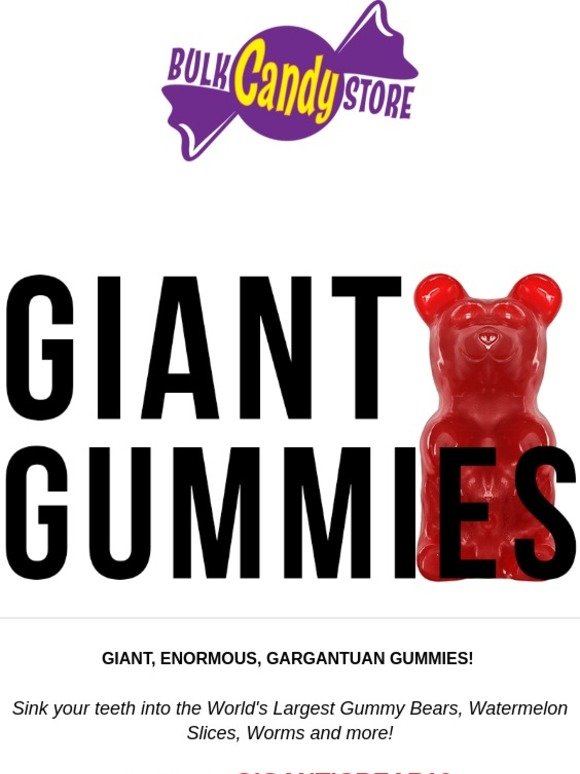 Bulk Candy Store 🐻 GIANT Gummy Bears, OH MY! 🐻 Milled