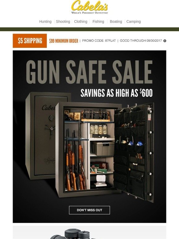 Cabela's Gun Safe Sale Save Up To 600 Milled