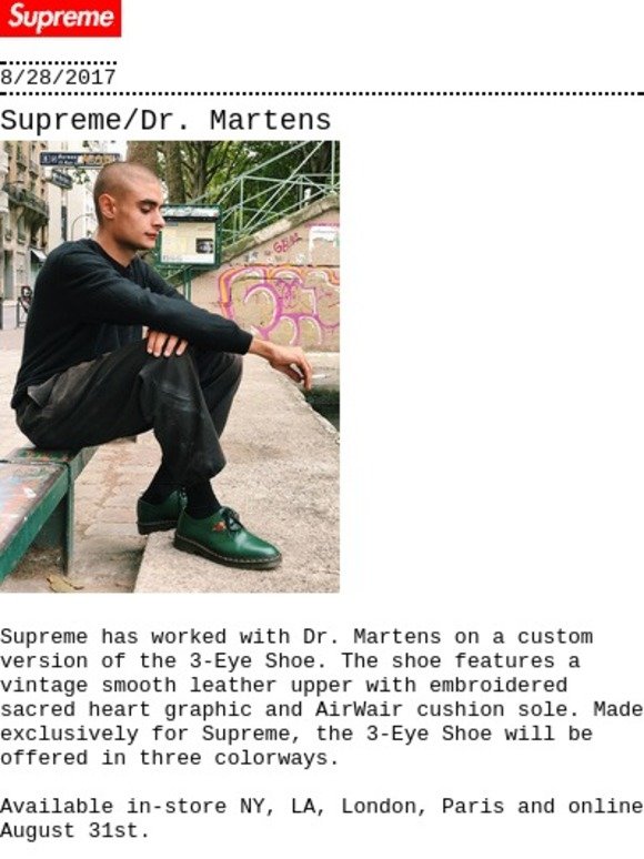 Supreme: Supreme®/Dr. Martens® | Milled