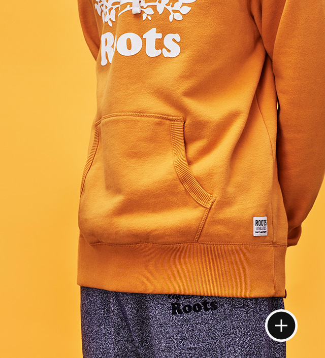 roots yellow hoodie